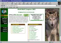 Click here to see the World Wolf Congress 2003 site